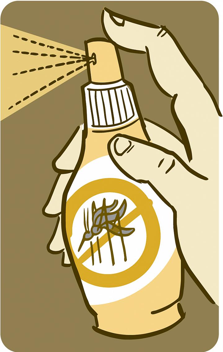 Illustration of a spray-bottle of mosquito repellent Illustration of a spray-bottle of mosquito repellent.