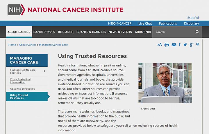 Screenshot of Using Trusted Resources webpage Screenshot of Using Trusted Resources webpage